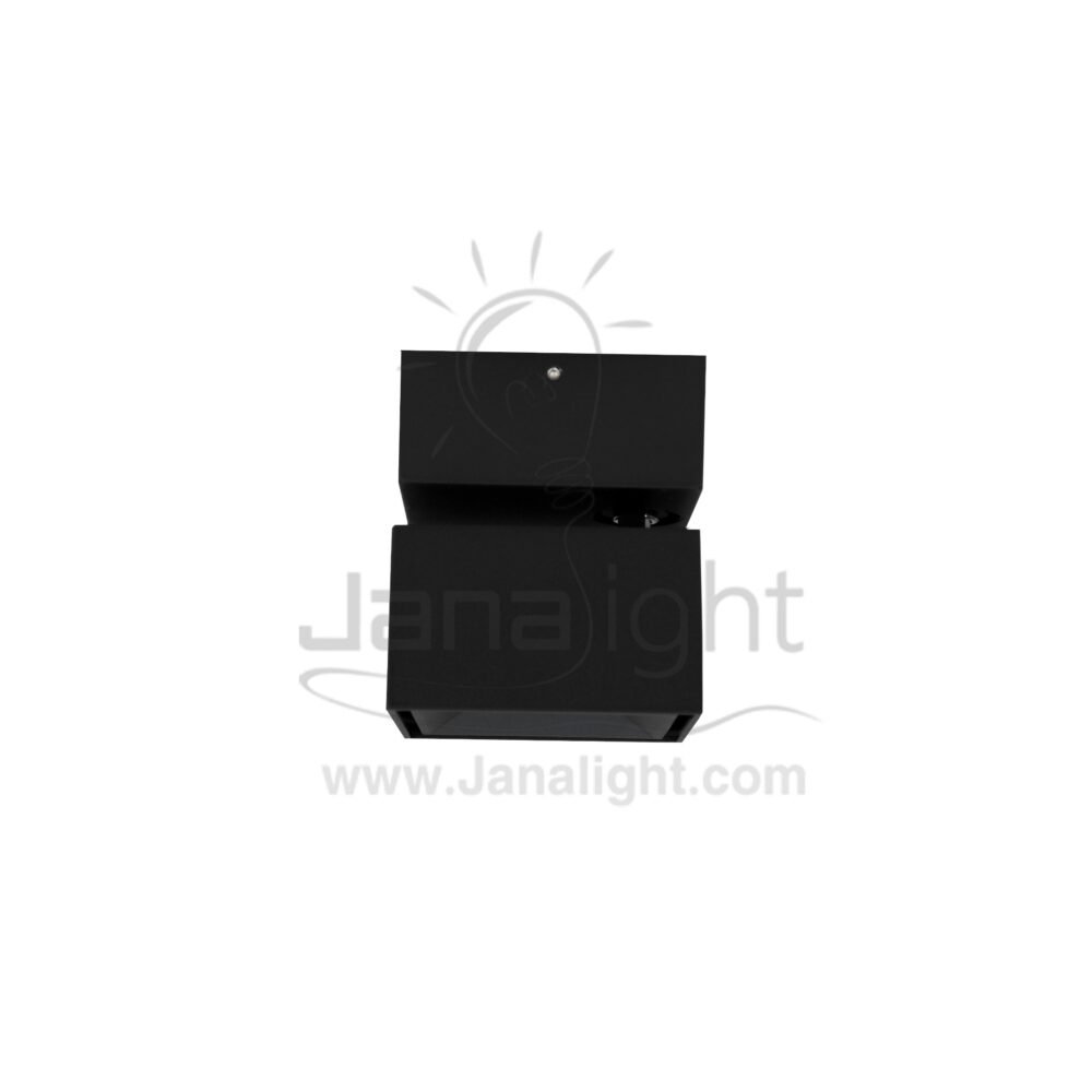 سبوت لايت سلندر12 وات مفرد اسود وورم cylinder downlight Square Moving black worm 12w